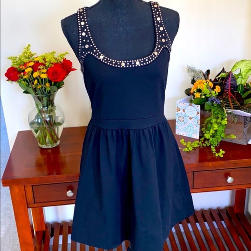 Cynthia Rowley Studded Flare Dress